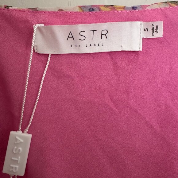 NWT ASTR Womens Pink Floral Asymmetric Sleeveless Mini Body Con Dress S - Picture 5 of 11